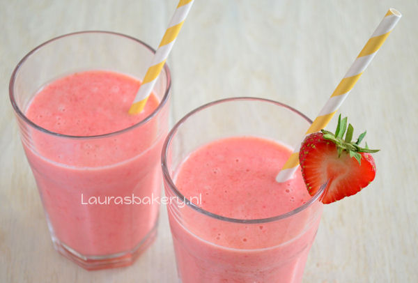 recept aardbeien smoothie yoghurt